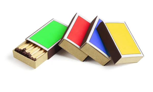 Scatole di corrispondenza colorate — Foto Stock