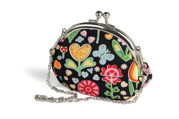 Handtasche im floralen Design — Stockfoto