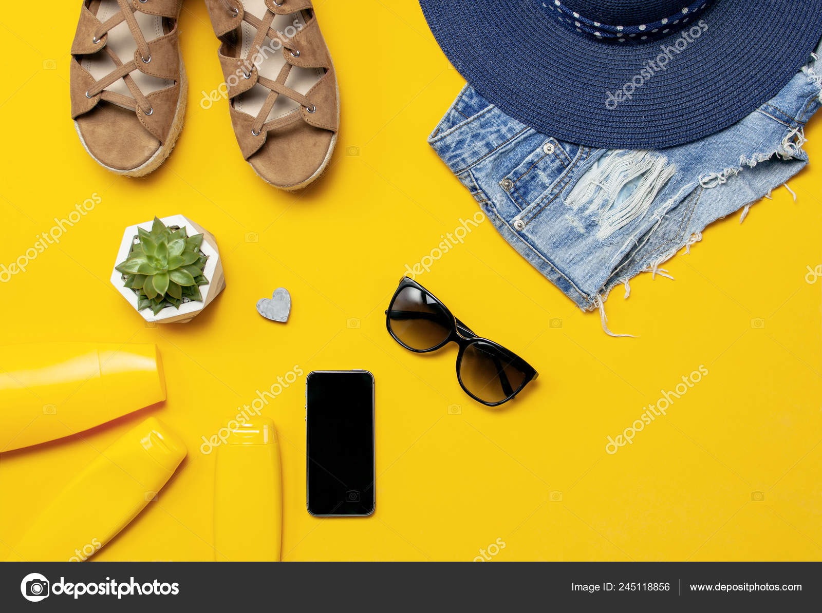 Female Summer Fashion Background Clothes Accessories Yellow Background Blue Hat Stock Photo by ©Arkhipenko21 245118856 Female Summer Fashion Background Clothes Accessories Yellow Background Blue Hat Stock Photo by ©Arkhipenko21 245118856