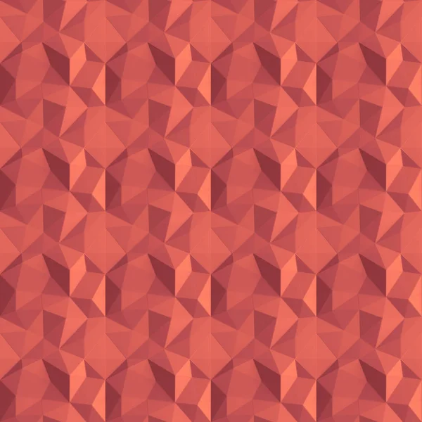 Seamless Abstract geometric living coral background pattern. Col