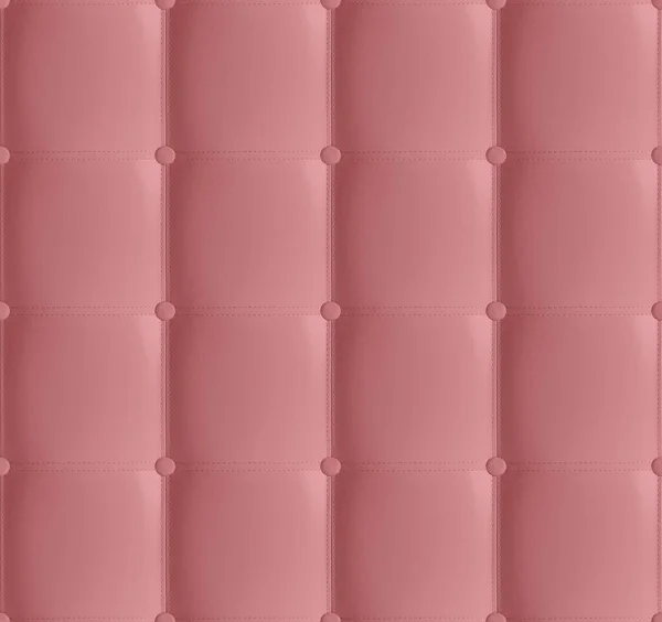 Coral Leather Quilted Headboard Seamless Pattern, Luxury soft leather background. White headboard, bed. Background texture of upholstered leather furniture, square line and buttons