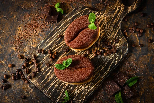 Ciasto czekoladowo-kawowe — Zdjęcie stockowe