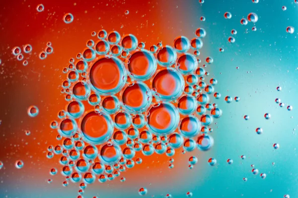 colored bubbles made with water