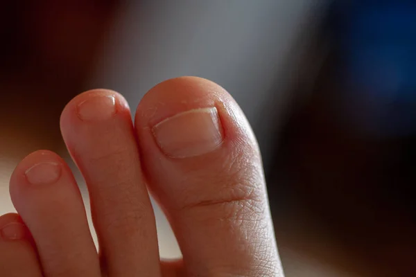 Men's toes, healthy toe nails — Stock Photo, Image