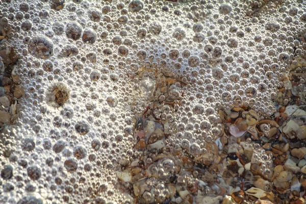 Морська Галька Кольоровий Граніт Фоні Пляжу Камені Берег Пляжу Піском — стокове фото