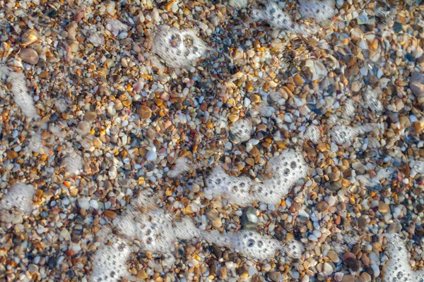 Θάλασσα Βότσαλα Χρωματισμένο Γρανίτη Στις Πέτρες Φόντο Παραλία Ακτή Της — Φωτογραφία Αρχείου
