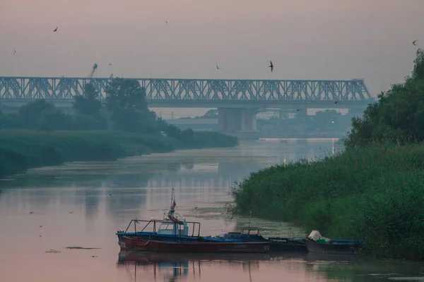 Πρωί στο ποτάμι νωρίς — Φωτογραφία Αρχείου