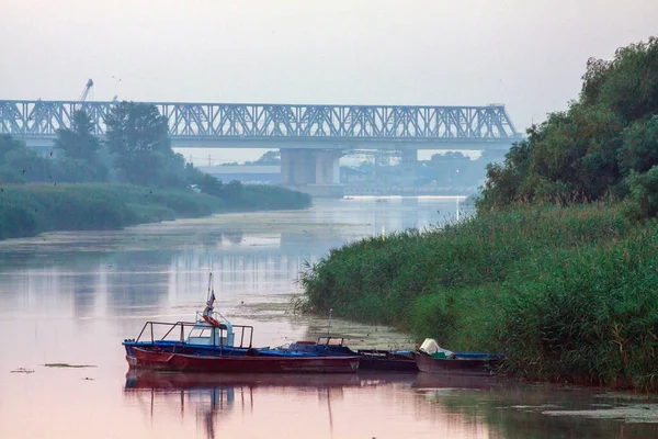 Πρωί στο ποτάμι νωρίς — Φωτογραφία Αρχείου