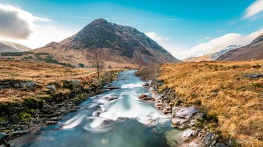 Dağ - Etive Nehri - İskoçya
