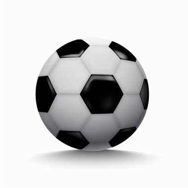 futbol futbol topu simgesi beyaz arka plan üzerinde.