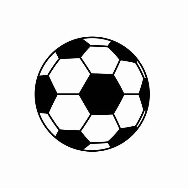 Futebol ícone bola de futebol no fundo branco . —  Vetores de Stock