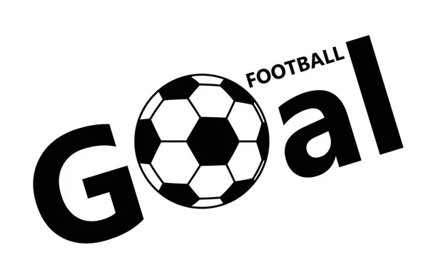 Icona del pallone da calcio su sfondo bianco . — Vettoriale Stock
