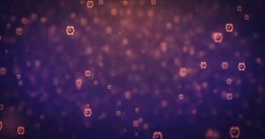 Loopable animasyon portakal çalar saat simgeler taşıma modern