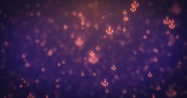 Loopable animasyon turuncu çapa simgeler taşıma modern