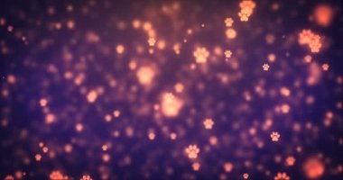 Loopable animasyon turuncu pençe simgeler taşıma modern