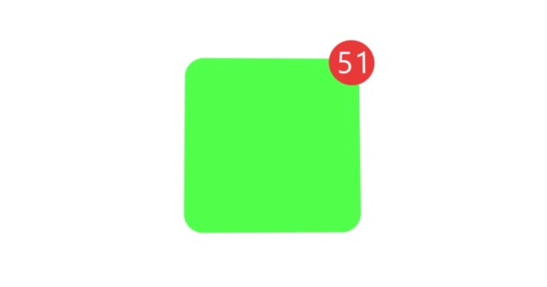 animation compteur moderne aime, adeptes ou message sur l'application d'écran grenn pour votre conception.
