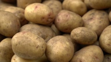 Patates kazık dönen hareketli arka plan.