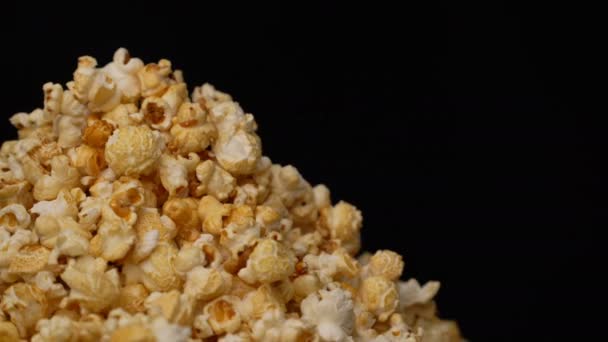 Popcorn forgatás mozgó háttér. — Stock videók