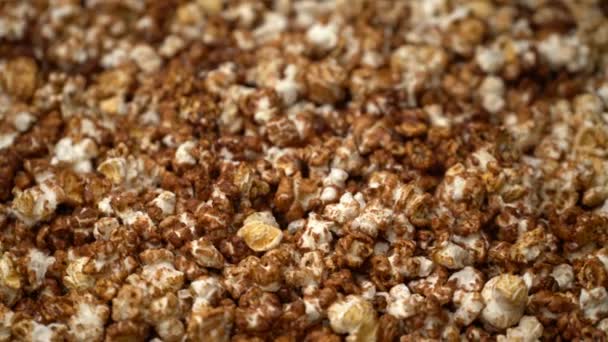 Popcorn drehen Bewegungshintergrund. — Stockvideo