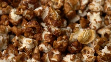 patlamış mısır döndürme hareketli arka plan.