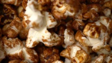 patlamış mısır döndürme hareketli arka plan.