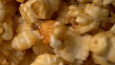 patlamış mısır döndürme hareketli arka plan.