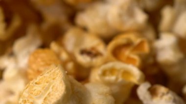 patlamış mısır döndürme hareketli arka plan.