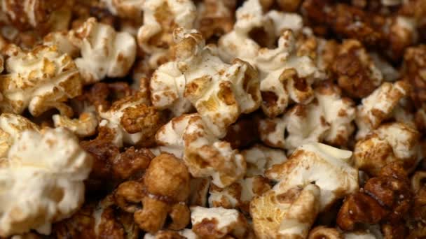 Popcorn ruotare movimento sfondo . — Video Stock