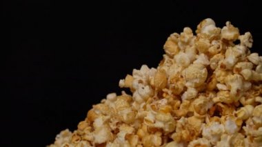 patlamış mısır döndürme hareketli arka plan.