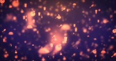 Loopable animasyon portakal yemek simgeler taşıma modern