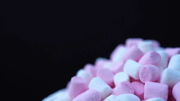 Guimauve rose et blanc fond de bonbons — Photo