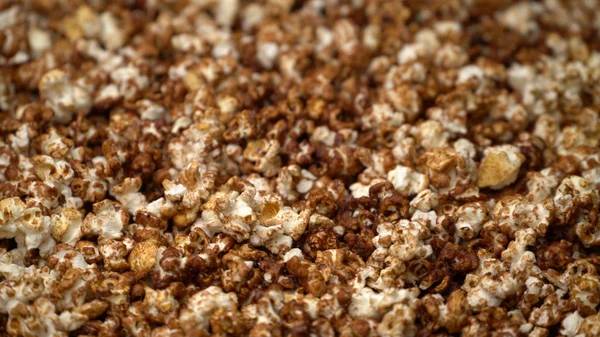Close up caramel popcorn background — Stock Photo, Image