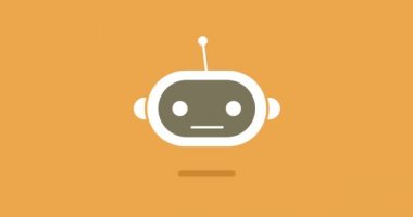 animasyon modern düz sohbet bot ile konuşma balonu kutsal kişilerin resmi