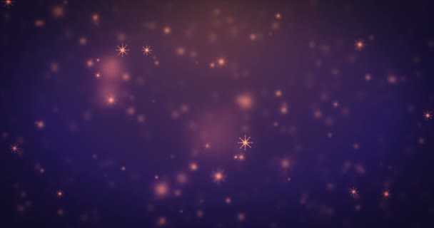 Animación Loopable movimiento moderno naranja estrella iconos fondo — Vídeo de stock