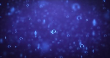 Loopable animasyon mavi mikrofon simgeleri arka plan hareketli modern.