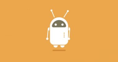 animasyon modern düz sohbet bot ile konuşma balonu kutsal kişilerin resmi