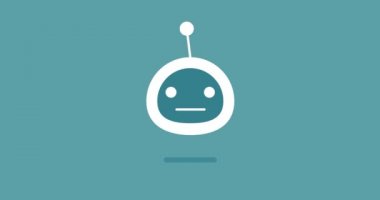 animasyon modern düz sohbet bot ile konuşma balonu kutsal kişilerin resmi