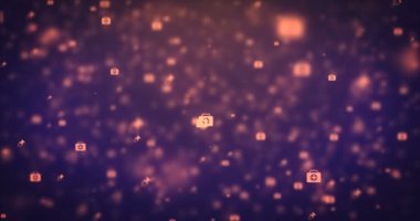 Loopable animasyon turuncu tıbbi simgeleri arka plan hareketli modern