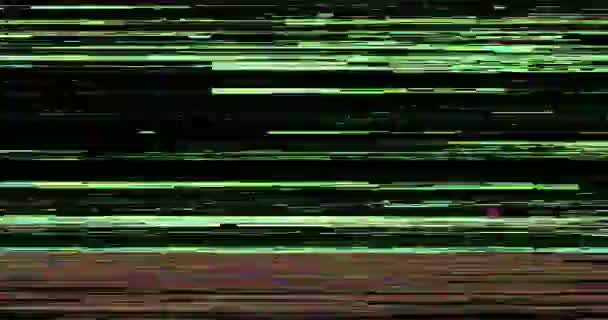 Abstracte pixel ruis glitch achtergrond. — Stockvideo