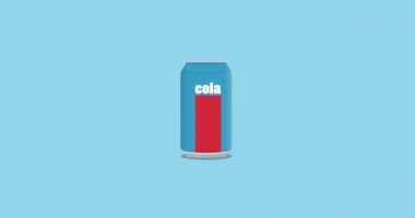 döndürme kutu kola düz simgesi tarzı