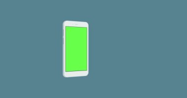 yeşil ekran döndürme arka plan ile Smartphone