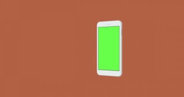yeşil ekran döndürme arka plan ile Smartphone