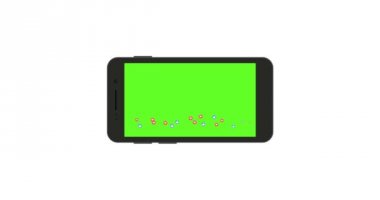 Yeşil ekranlı akıllı telefon