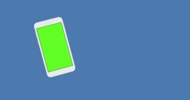 yeşil ekran döndürme arka plan ile Smartphone