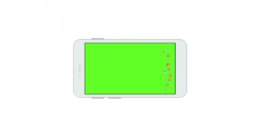 Yeşil ekranlı akıllı telefon