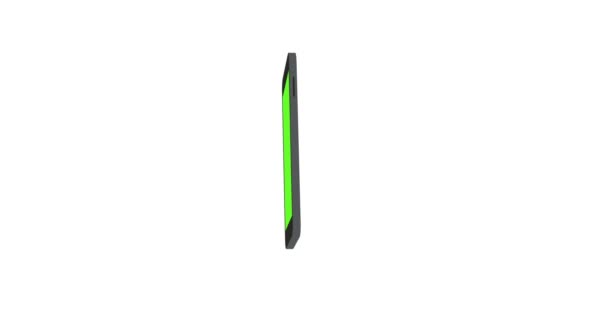 Smartphone con pantalla verde rotar fondo — Vídeo de stock