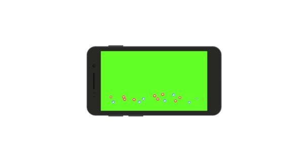 Smartphone com tela verde — Vídeo de Stock