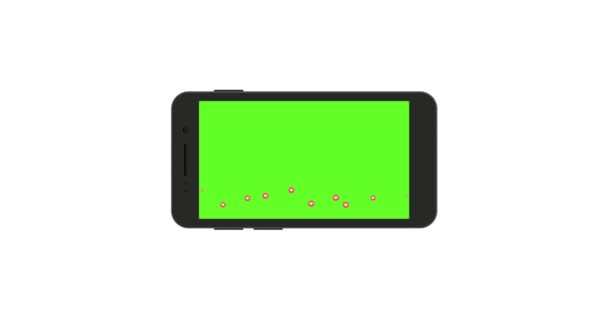 Smartphone con pantalla verde — Vídeos de Stock