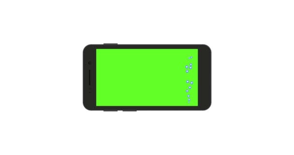 Smartphone con schermo verde — Video Stock