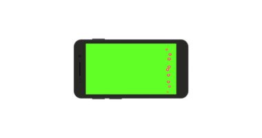 Yeşil ekranlı akıllı telefon